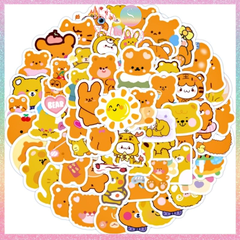 [HOTIS] Set 10 miếng dán Sticker dán mũ bảo hiểm, vali, laptop, điện thoại, 3cm/ cái