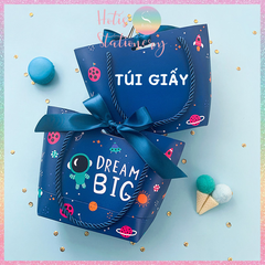 [HOTIS] Túi giấy đựng quà tặng nhiều hình xinh xắn có quai xách và tặng kèm ruy băng thắc nơ
