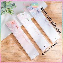 [HOTIS] Ruột bút chì bấm kim Deli ngòi 0.5/ 0.7mm HB dạng hộp bấm hoa anh đào