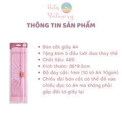 Bàn cắt giấy A4 (MS810) - Tặng kèm 5 lưỡi dao thay thế