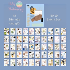 [HOTIS] 50 MẪU - Sticker dán sổ hoạt hình Colorful Dream - 50 tờ/ hộp