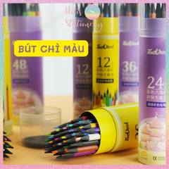 [HOTIS] Bút chì màu Touchcool sản phẩm thân thiện với môi trường - Bộ 12/ 24/ 36/ 48 màu