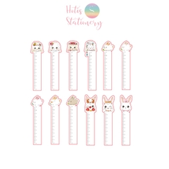 [HOTIS] Bookmark thước kẻ đánh dấu sách hình thỏ kawaii - Hộp 30 thẻ, có tách set lẻ