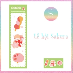 [HOTIS] Giấy note, giấy ghi chú phong cách Nhật Bản Post-it Falling Sakura