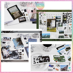 [HOTIS] Sổ sticker phong cảnh trang trí sổ làm bullet journal size A6 - 20 tờ
