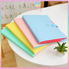 [HOTIS] 18 màu - File đựng tài liệu A4 - 5 ngăn phân trang - File lưu trữ tài liệu, giấy tờ, hồ sơ