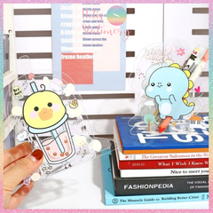 [HOTIS] Ống đựng bút acrylic trong suốt để bàn, hộp đựng cọ trang điểm - Nhiều hình dễ thương