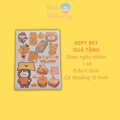 [HOTIS] 50 MẪU - Sticker dán sổ hoạt hình Colorful Dream - 50 tờ/ hộp