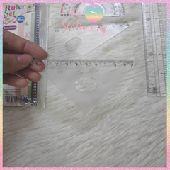 [HOTIS] Bộ thước Ê ke nhựa 4 món - MS437