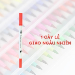 [HOTIS] Bút lông hai đầu tô màu vẽ tranh gốc nước viết calligraphy Double Head- Bộ 60/80/100/120 màu