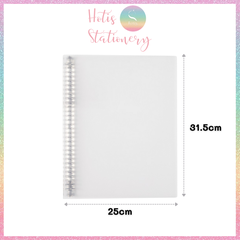 [HOTIS] Binder File còng sắt KLONG A4 B5 A5 bìa nhựa PP vân chéo dễ dàng thay giấy