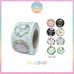 [HOTIS] Sticker Thank You Bigsize, Nhãn dán cám ơn Cỡ lớn 3.8cm/ 5cm - 500 miếng