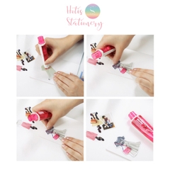 [HOTIS] Băng dính 2 mặt dạng bút xóa kéo trang trí sổ handmade DIY