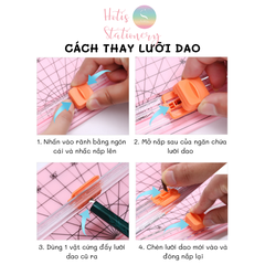 Bàn cắt giấy A4 (MS810) - Tặng kèm 5 lưỡi dao thay thế