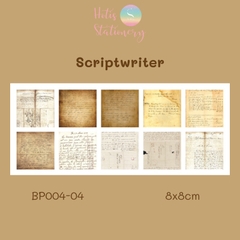 [HOTIS] Set giấy nền retro vintage họa tiết báo cũ chữ Tiếng Anh - 60 tờ