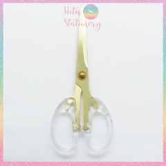 [HOTIS] Kéo cắt giấy trong suốt thiết kế xinh xắn, màu sắc sang chảnh