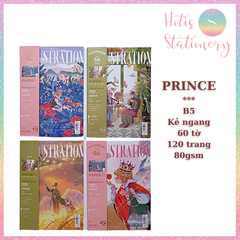 [HOTIS] Sổ tay Notebook Miss Time Illustration dạng tạp chí - B5 80/ 120 trang