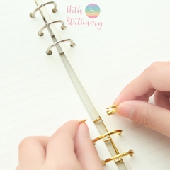 Còng rời 3 còng bằng kim loại dùng cho giấy refill làm sổ Hotis Stationery