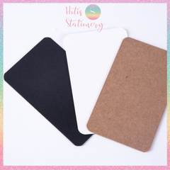 [HOTIS] Hộp 100 tờ thẻ cứng/ bưu thiếp trống/ thẻ vẽ tay/ bìa cứng 2 mặt/ thẻ graffiti/ handmade DIY - 9x5.4cm