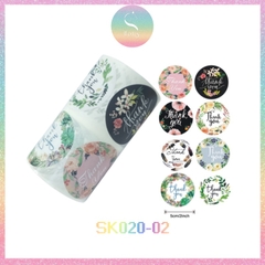 [HOTIS] Sticker Thank You Bigsize, Nhãn dán cám ơn Cỡ lớn 3.8cm/ 5cm - 500 miếng