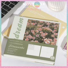 [HOTIS] Sổ kế hoạch PLANNER Note For FIREWORKS bìa cứng - Khổ vuông 16x16cm - 168 trang