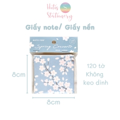 [MIX MẪU] Giấy note, giấy nền, giấy ghi chú Note for Spring Concerto (8x8cm) - 120 tờ