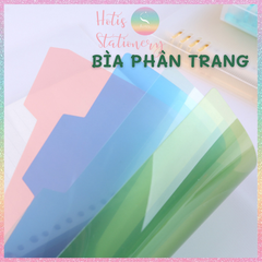 [HOTIS] Bìa phân trang nhiều màu - Phụ kiện sổ còng binder A5/ B5/ A4