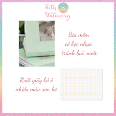 [HOTIS] Sổ tay thay đổi bìa Note For Inspiration & Love 13x18.5cm (80 tờ/ kẻ ô)