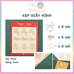 [HOTIS] Bộ Quà tặng VPP Giáng Sinh - Combo kẹp giấy, kẹp bướm, đinh ghim, nam châm, đồ bấm kim và kim bấm