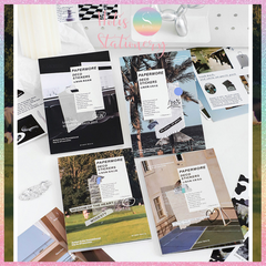 [HOTIS] Sổ sticker phong cảnh trang trí sổ làm bullet journal size A6 - 20 tờ