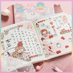 [HOTIS] Sổ tay bìa da mềm Simno Dorothy size vuông 16x16cm - 192 trang