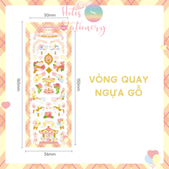 [HOTIS] [17 MẪU] Sticker trang trí card, toploader phong cách Hàn Quốc cán màng lấp lánh