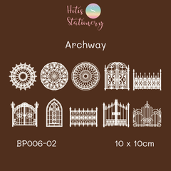 [MIX MẪU] Set giấy ren rỗng vintage trang trí sổ - 10 hình