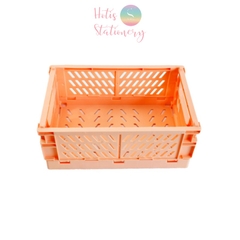 Rổ xếp đựng đồ dùng học tập, mỹ phẩm đa năng - Cỡ lớn 25.5x15x9.7cm Hotis Stationery