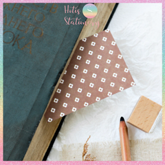 [HOTIS] [MIX MẪU] Giấy nền vintage họa tiết cổ điển Semi Sweet (5.6x8.3cm) - 50 tờ