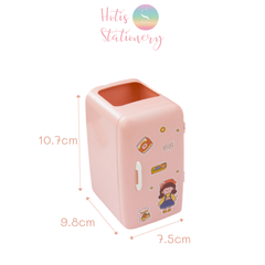 Ống đựng bút tủ lạnh trang trí bàn học thiết kế mới lạ độc đáo hotis-stationery