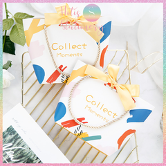 [HOTIS] Túi giấy đựng quà tặng nhiều hình xinh xắn có quai xách và tặng kèm ruy băng thắc nơ