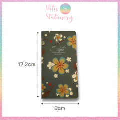 [HOTIS] Sổ tay mini vintage STYLE hoa văn cổ điển giấy kraft nâu - Khổ 17.2x9cm - 48 trang