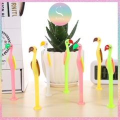 [HOTIS] Bút gel hồng hạc nhiều màu sắc - Ngòi 0.5mm mực đen