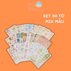 [HOTIS] 50 MẪU - Sticker dán sổ hoạt hình Colorful Dream - 50 tờ/ hộp