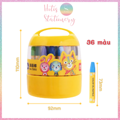 [HOTIS] Bút sáp dầu Deli cho học sinh - Hộp 12/ 18/ 24/ 36 màu
