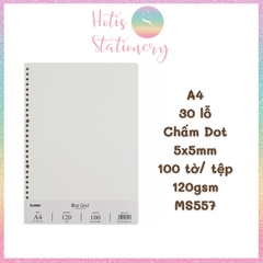 [HOTIS] Ruột sổ còng, tệp 100 tờ giấy refill binder KLong A5/B5/A4