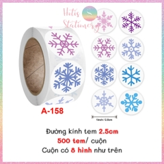 [HOTIS] 49 MẪU - Sticker nhãn dán Giáng Sinh Noel niêm phong trang trí hộp quà