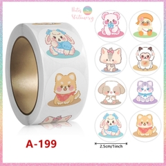 [HOTIS] Sticker Cuộn 500 Nhãn Dán Khen Thưởng Học Sinh - Tạo Động Lực, Kích Thích Học Tập, Phù Hợp Giáo Viên & Phụ Huynh