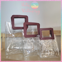 [HOTIS] [CÕ NHỎ] Túi PVC trong suốt loại dày cầm tay đựng quà tặng, mỹ phẩm