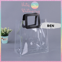 [HOTIS] [CỠ LỚN] Túi PVC trong suốt loại dày cầm tay đựng quà tặng, mỹ phẩm - Nhiều kích cỡ, màu sắc