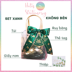 [HOTIS] Full combo 6 món túi đựng quà tặng Giáng Sinh 2023