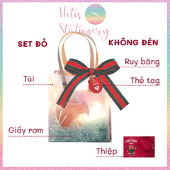 [HOTIS] Full combo 6 món túi đựng quà tặng Giáng Sinh 2023