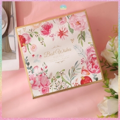 [HOTIS] 14 mẫu - Set Hộp đựng quà tự gấp kèm Túi giấy tiện lợi tiết kiệm hơn KT 20x20x6cm