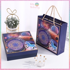 [HOTIS] 14 mẫu - Set Hộp đựng quà tự gấp kèm Túi giấy tiện lợi tiết kiệm hơn KT 20x20x6cm